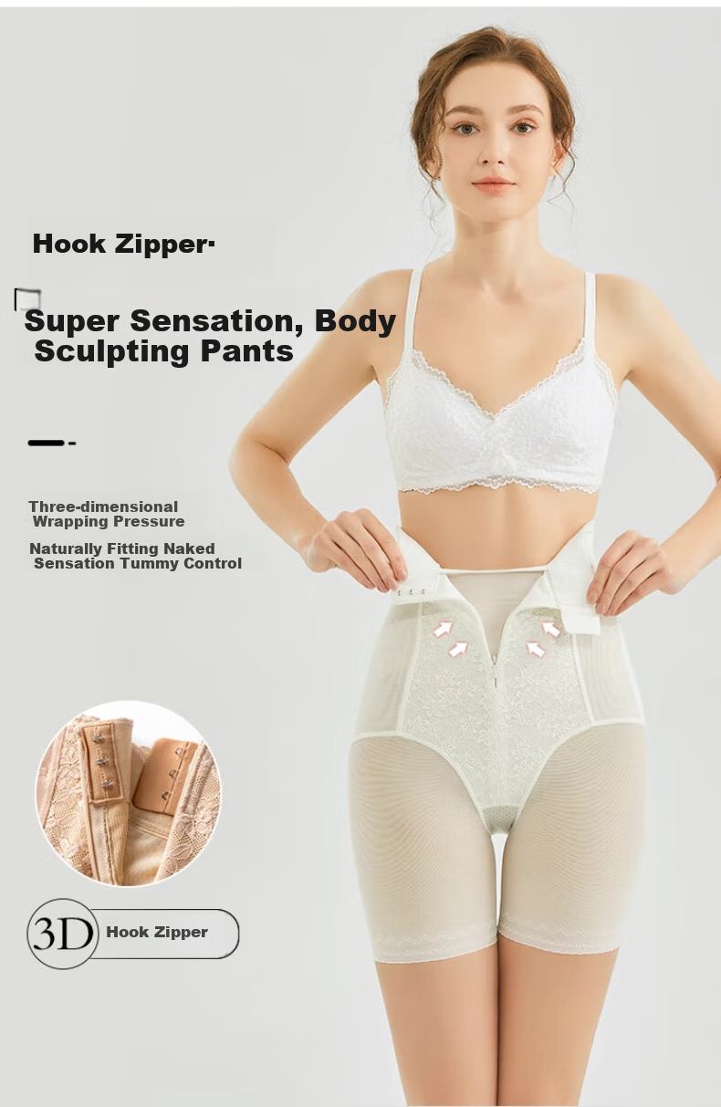 LangSha High-Waisted Tummy Control Shorts, Butt-Lifting, Waist-Cinching, Postpartum Belly Wrap, Shaping Underwear, Mid-Rise, Black 2