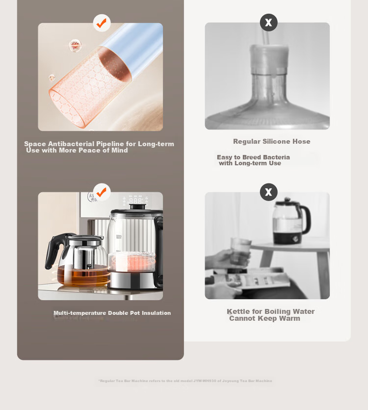 Joyoung Tea Bar Machine, Living Room Home High-End Standing Water Dispenser, Fully Automatic Bottom-Filling Kettle, Multifunctional Remote-Controlled Integrated Cabinet with Bottom Water Tank, Smart Electric Kettle, JCM82 7