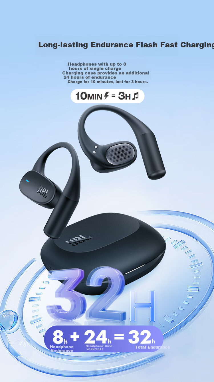 JBL Sense Lite Comfort Edition [Wang Chuzhen's Choice] Earbuds Bluetooth Headphones, Sports Running Wireless Open-Style Non-Bone Conduction, Gift Recommendation, Purple 10