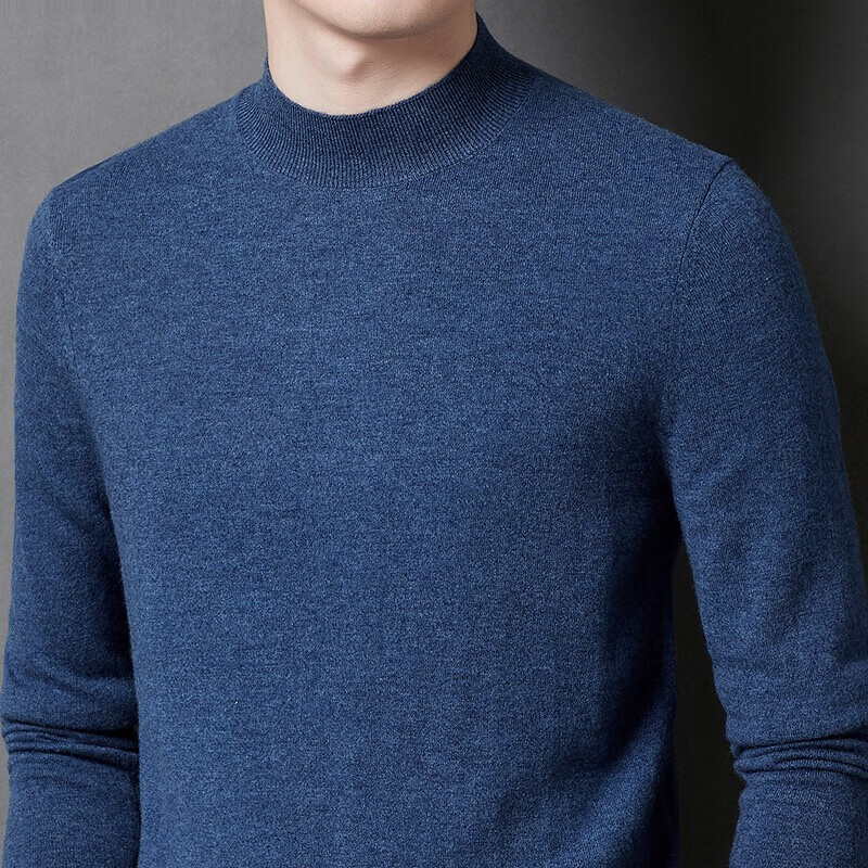 Antonio 100% Merino Wool Half Turtleneck Sweater Men Autumn Winter Soft Luxury Warm Base Layer