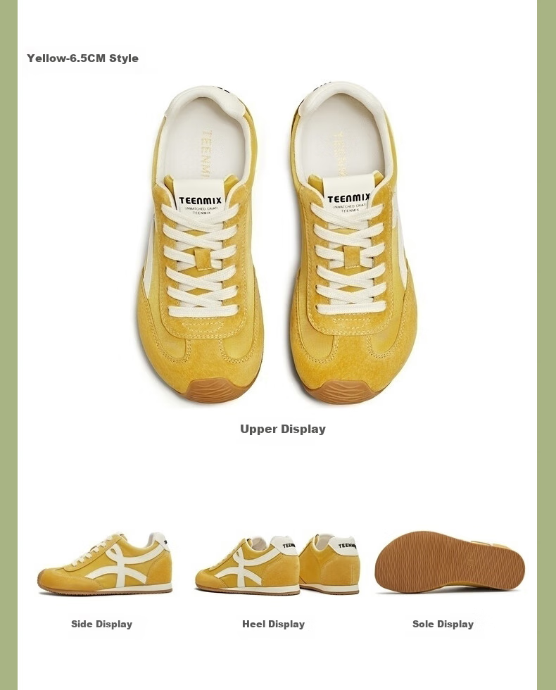 TEENMIX Rainbow Filling Candy, Height-Increasing Thick-Soled Red Forrest Gump Sneakers, Casual Sports Shoes 28