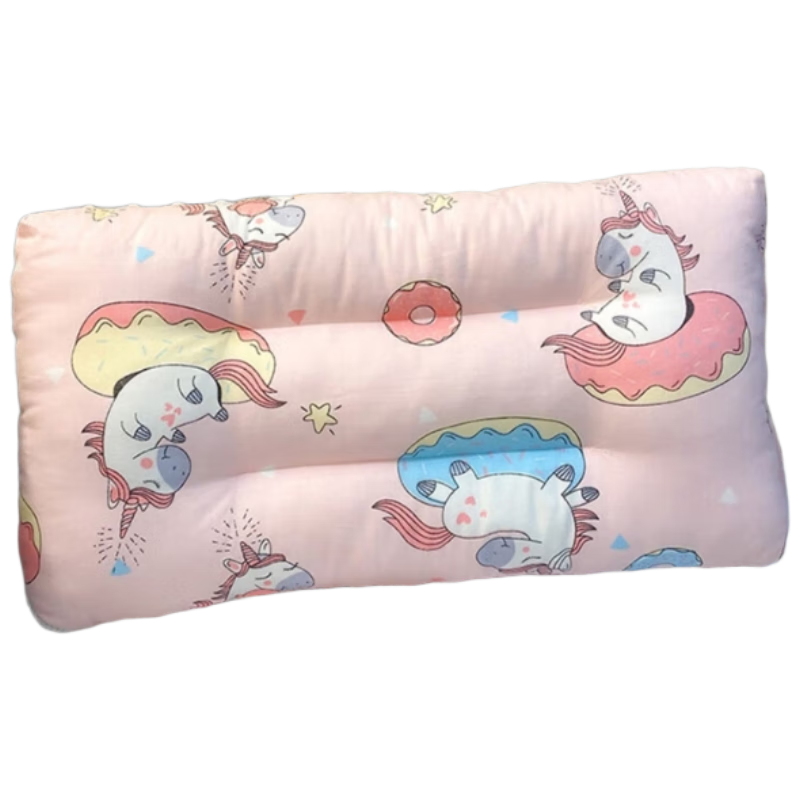 Baoshi Children's Pillow for Ages 1-3 Comforting Nap Pillow Plush Washable Baby Toddler Kindergarten Pillow - Pink