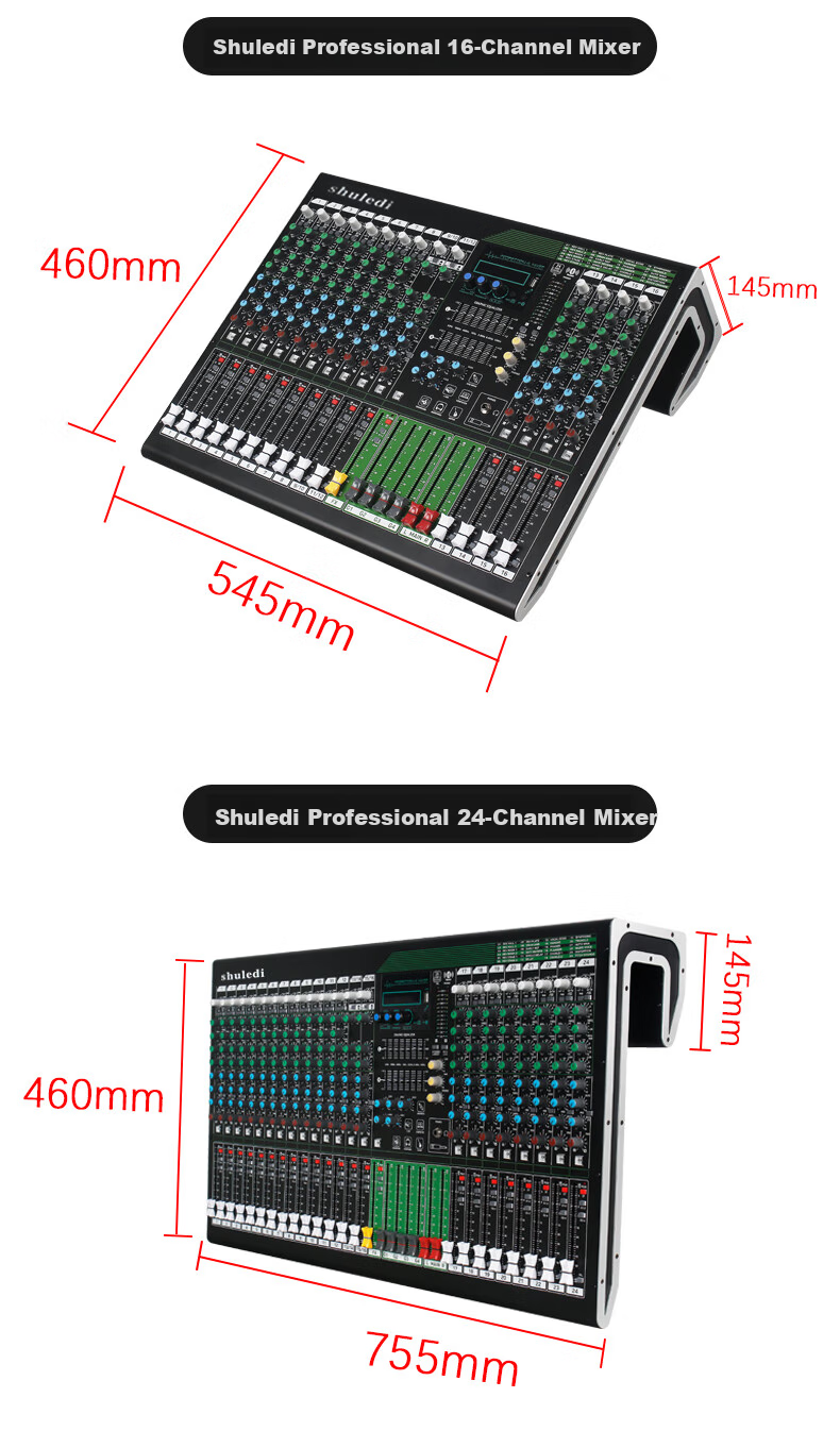 Shuledi SU-60 Domestic Digital Mixer with 8 Channels, Conference Sound System, Specialized Mixing Console for Meetings, KTV Audio with Reverb, DSP Effects Equalizer for Bars And Stage Performances 17