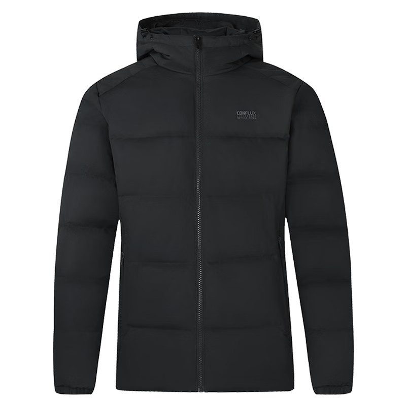361° Men's Autumn Winter Three-Proof Short Hooded Sports Casual Warm Down Jacket 652544304-4