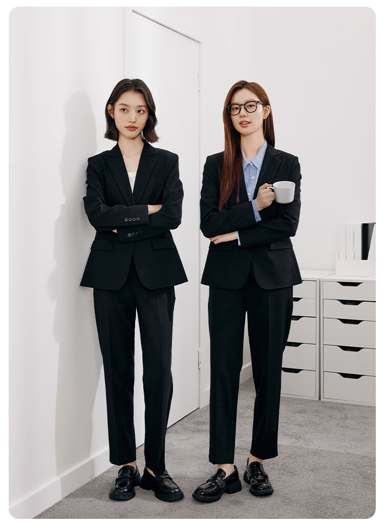 Miss Bird Women's Formal Blazer Suit Slim Fit Professional Interview Workwear Small Size Set 3