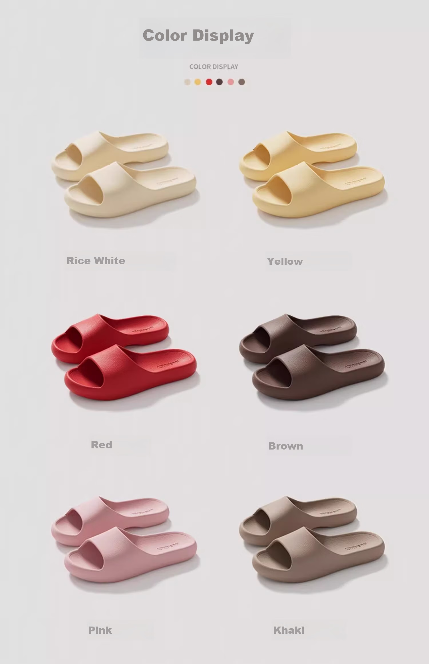 GUOLUOFEI Men's Slippers Summer Indoor Bathroom Non-Slip Shower Sandals for Couples, Pink, Size 36-37 4