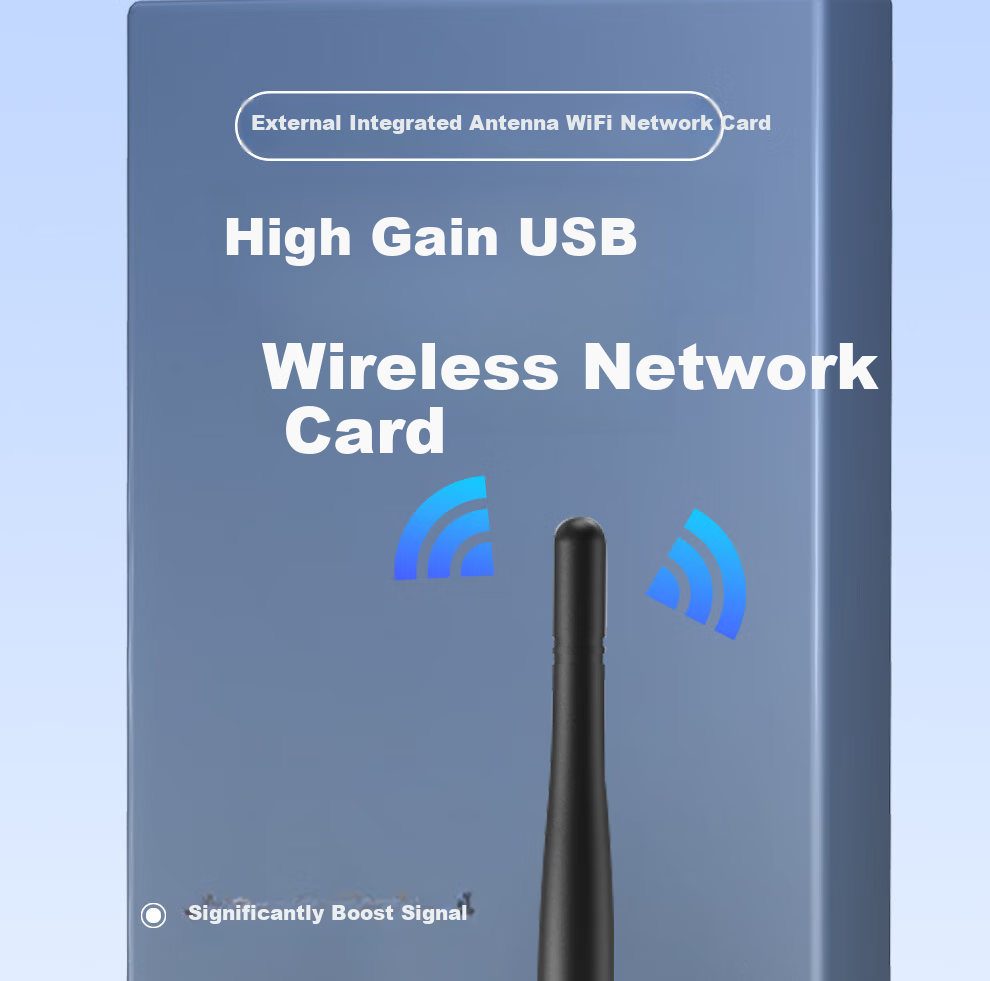 Tengfei USB Wireless Network Adapter, Desktop Computer WiFi Receiver, Compatible with Desktop And Laptop Computers, External Network Card with Unlimited WiFi Transmitter 1