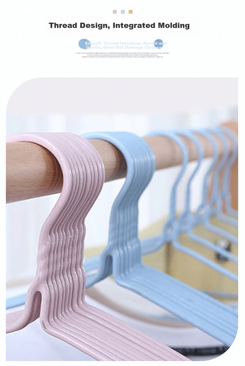 Jingjiayi Clothes Hangers, Non-Slip And Traceless, Thickened And Widened, Large Size for Home Use, Drying Racks, 10 Pieces 5