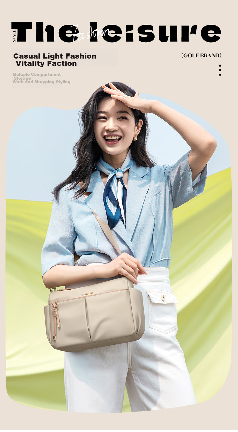 GOLF Shoulder Crossbody Bag for Women, Fashionable Handbag, Versatile Commuter Bag, IPad Bag, Water-Resistant Phone Pouch, Birthday Gift for Wome 2