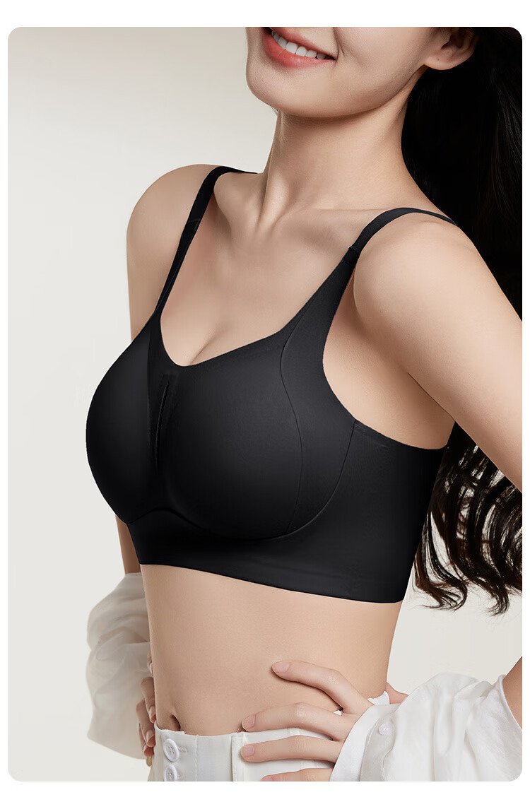 GRACEWELL Seamless Large Bust Minimizing Lift Support Wireless Push-Up Sports Bra Thin 19