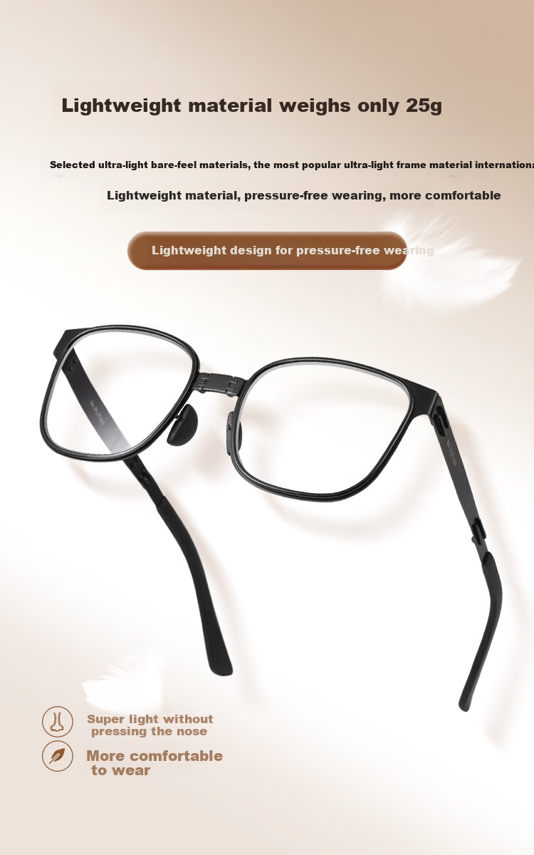 Mr.PuTian Anti-Blue Light Reading Glasses for Men And Women, Foldable Portable Genuine Presbyopic Glasses for Elderly, 350 Degrees (For Ages 70 And Above) 4