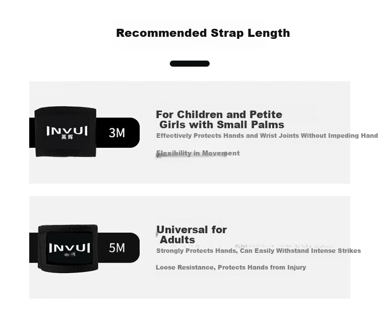 INVUI Boxing Hand Wraps, 5 Meters, for Adults And Children, Elastic Sweat-Absorbing, Muay Thai Fighting Hand Guards, Boxing Bandages, Wrist Wraps 3