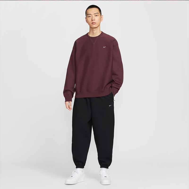 NIKE Men's Fleece-Lined Crewneck Knit Pullover Sweatshirt HV1087-010 Black XL 3