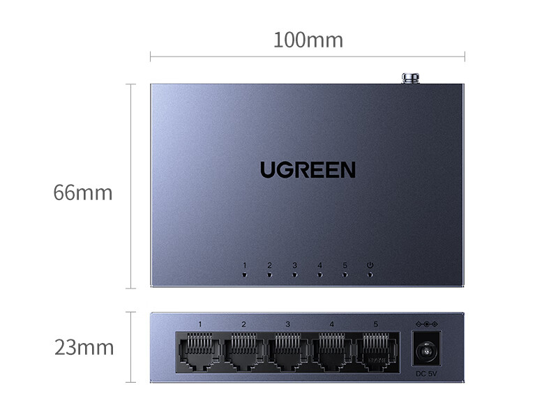UGREEN 5-Port Gigabit Lite Managed Switch Web Smart Network Cable Splitter 4-Port Network Converter Switch Enterprise Dorm IPTV Splitter 65956 21