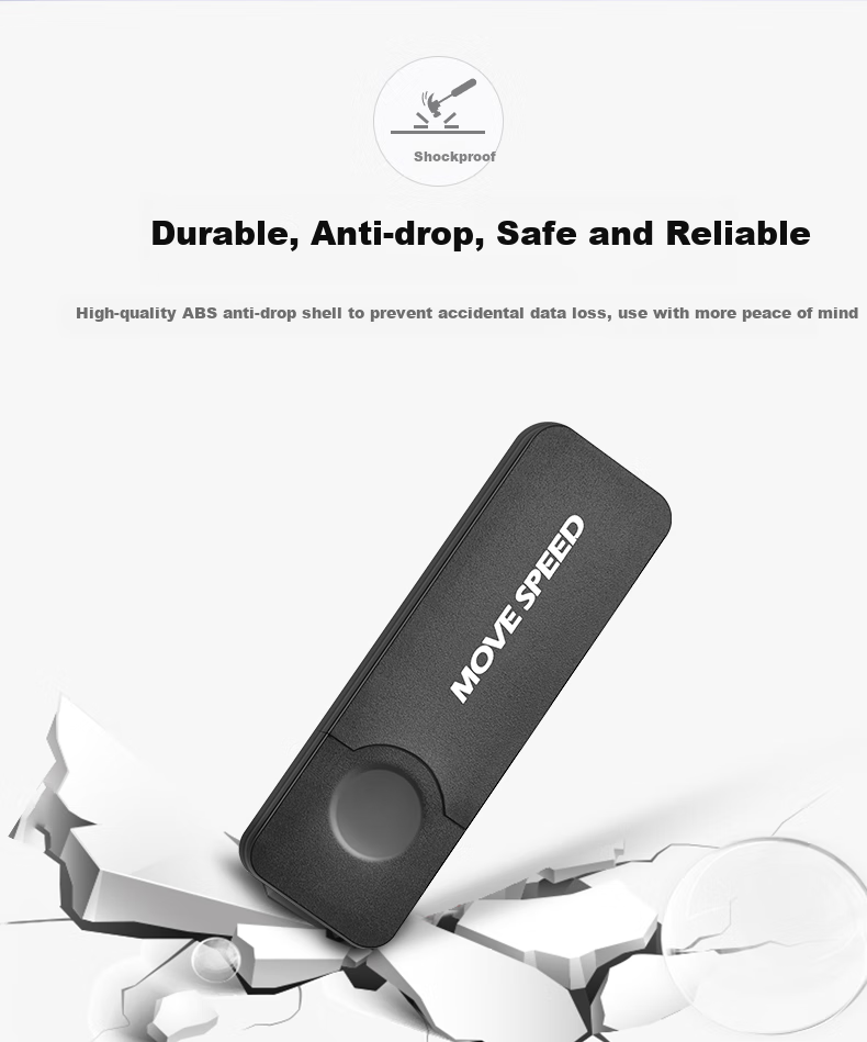 MOVE SPEED 512GB USB Flash Drive, USB2.0, Bid-Seeking USB Drive, Plug And Play, Stable Read And Write, Enterprise Bidding Assistance Flash Drive, Black Knight Series 5