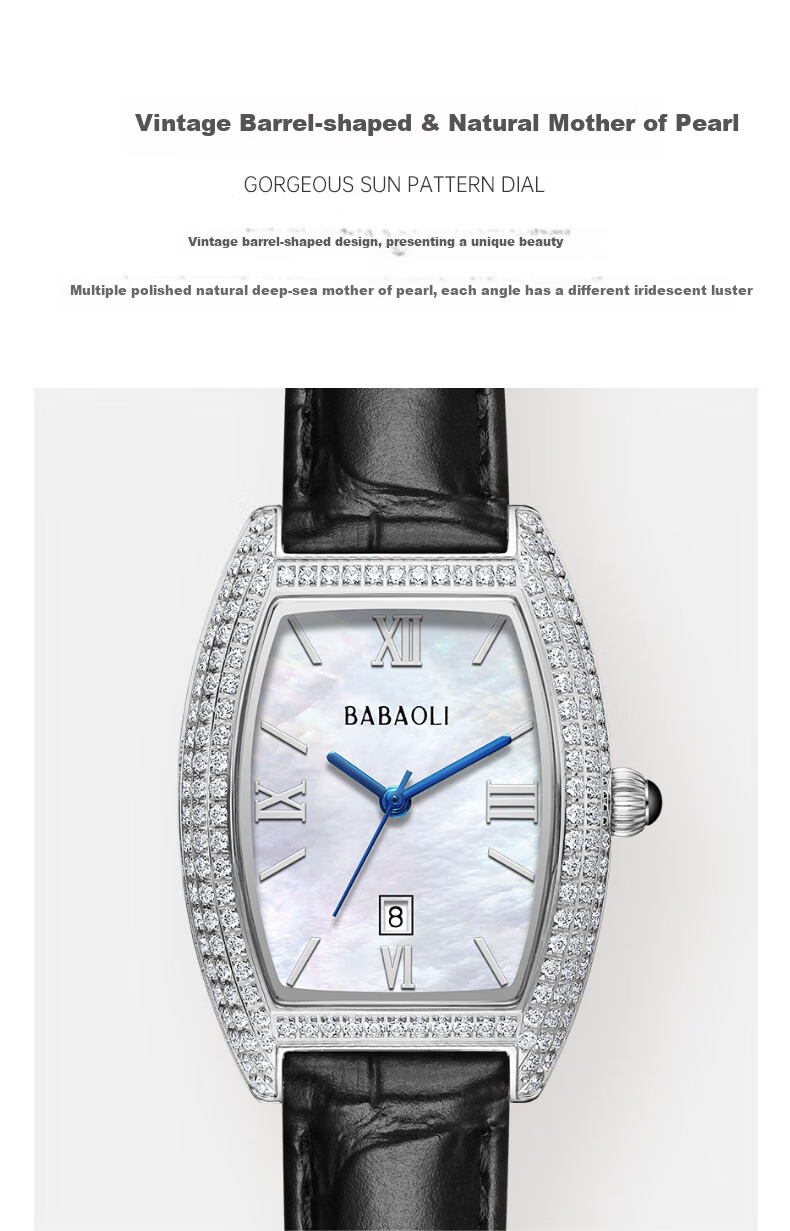 Babaoli Brand Women's Watch, New Style for 2026, Light Luxury Niche High-End Ladies' Watch, Top Ten Birthday Gift, Practical 14