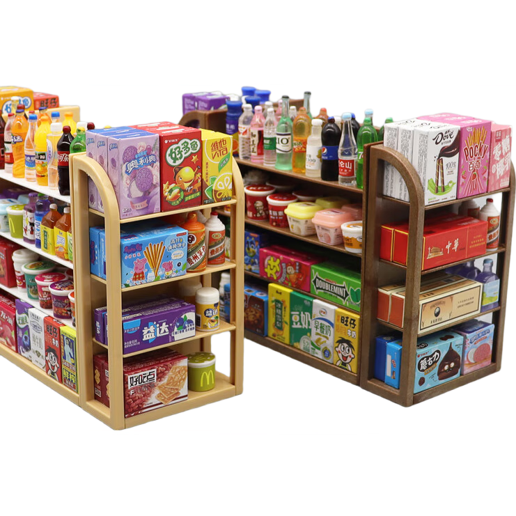 Letrel Mini Supermarket, Pretend Play Toy for Boys And Girls, Ages 6-10 DIY Birthday Gift