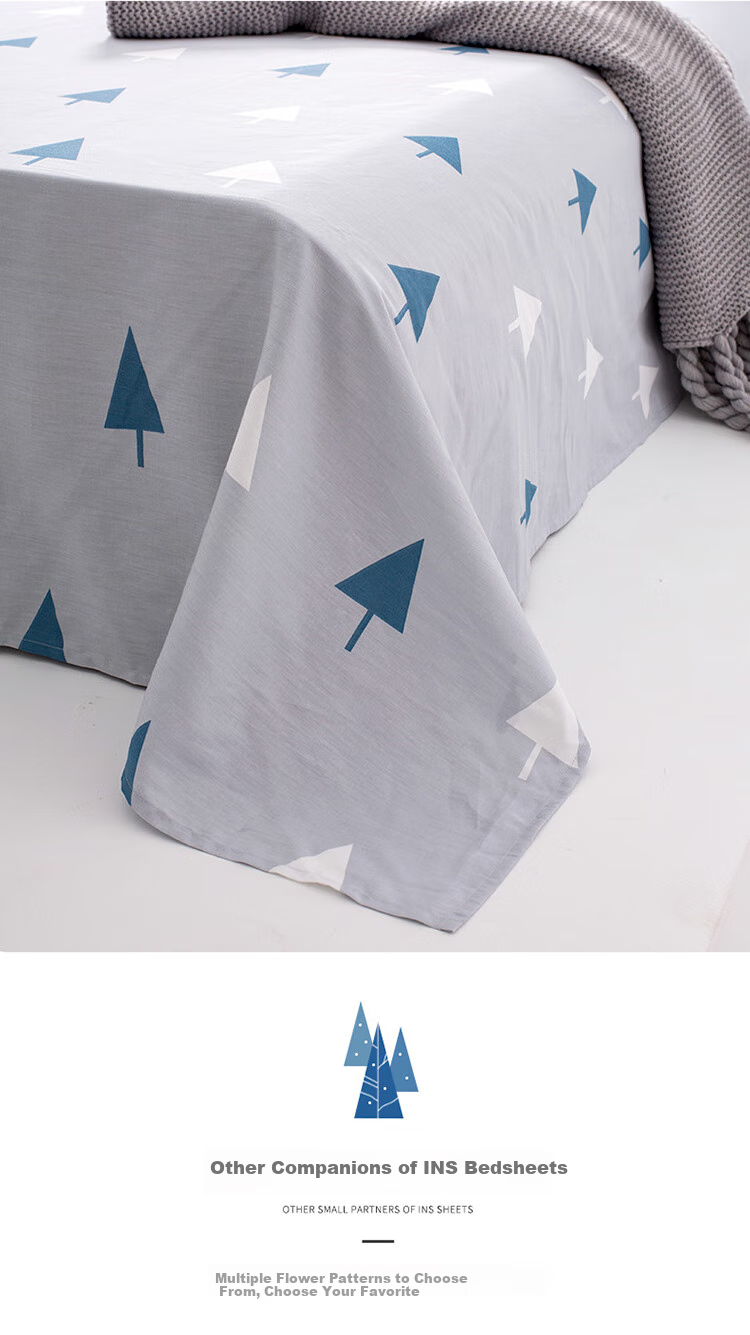 Dohia Pure Cotton Bed Sheet, Single Dormitory Bedspread, Single Piece Bedding, 0.9 Meter, 1.2x2.3 Meter 8