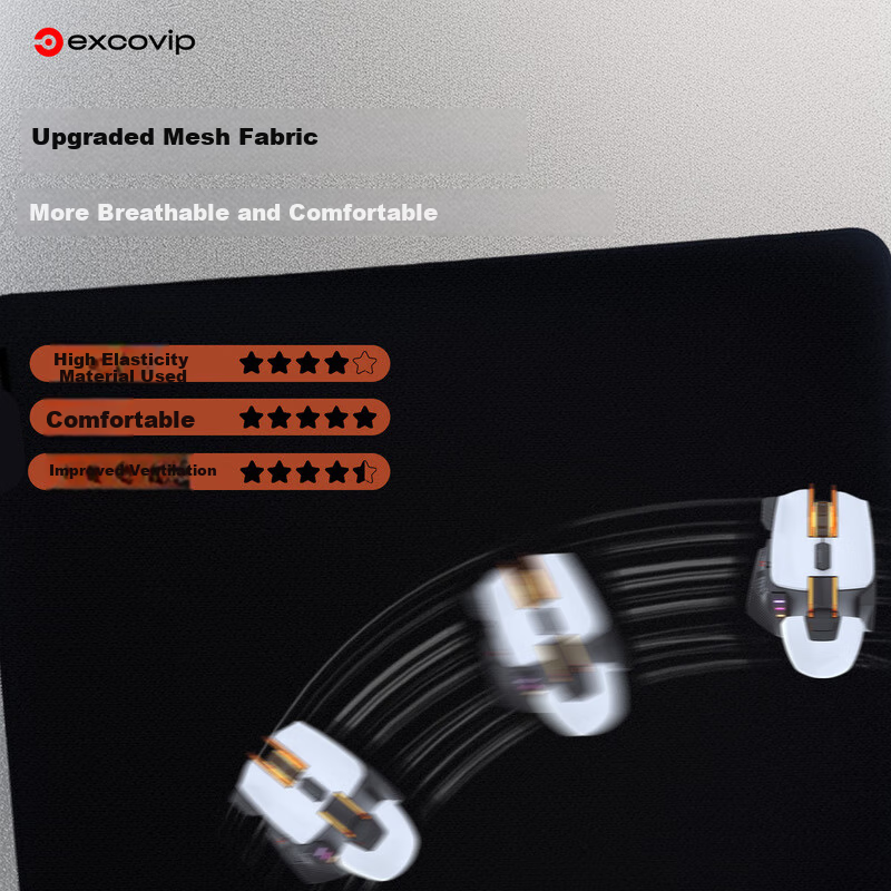 EXCO Mouse Pad, Ultra-Soft, E-Sports FPS Smooth Surface, 450*400*4mm, Solid Color, Professional Gaming, Large And Small Sizes Available, Computer Desk Pad with Locked Edges, 0339 9