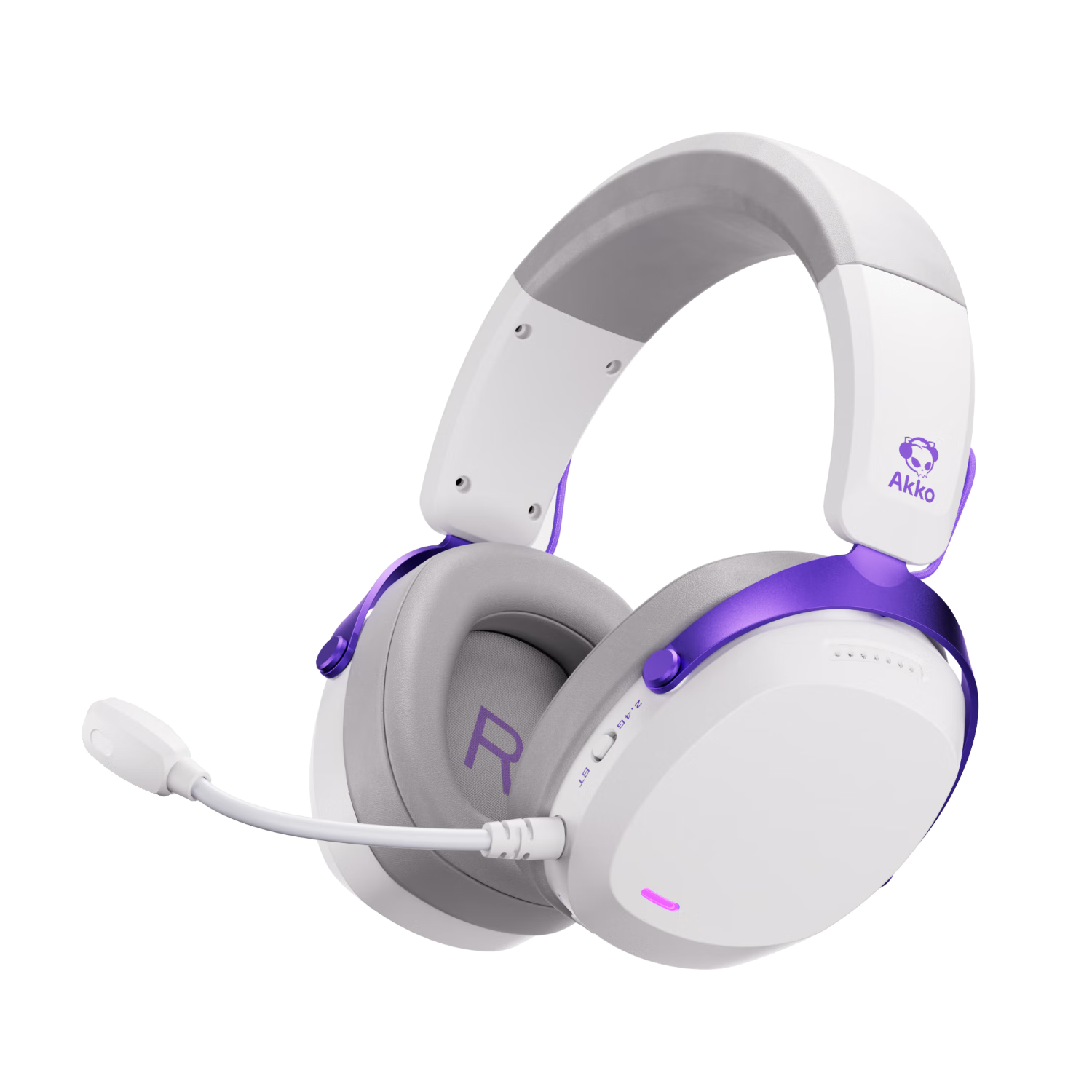 AKKO GH300 Over-Ear Gaming Headset 2.4G Wireless Bluetooth Wired Type-C Quad-Mode Delta Sound Positioning PC Headphones with Microphone 2-in-1
