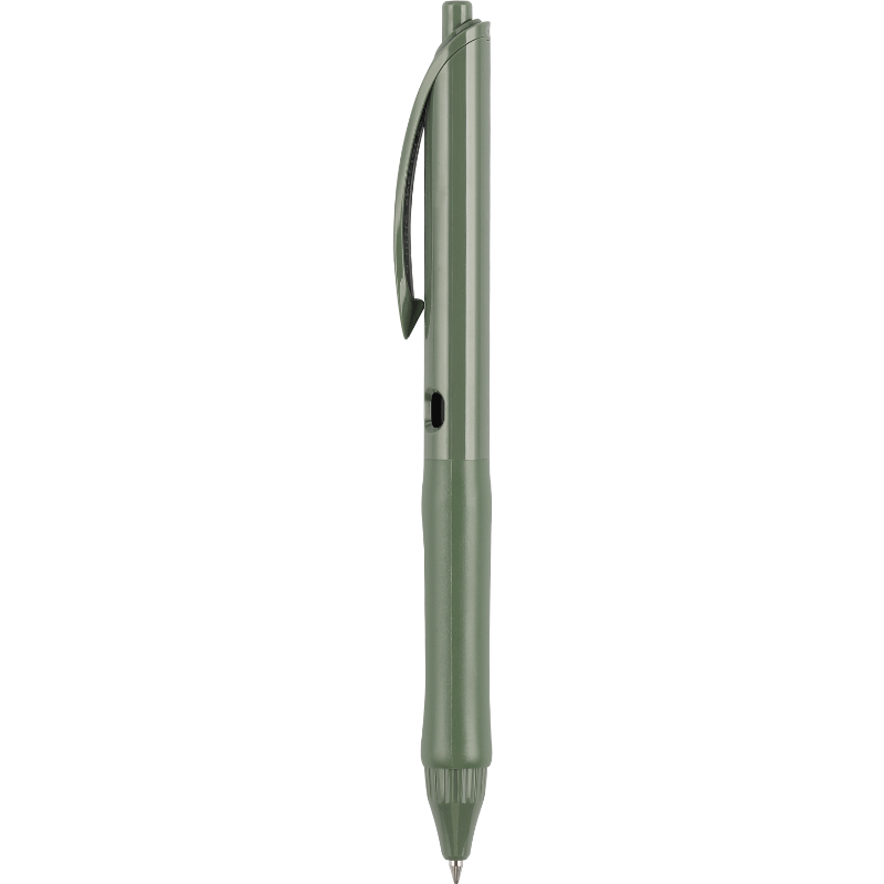 KOKUYO Retractable Gel Pen with Free Refills 0.5mm Quick-Dry Colored Ink Black Refill Green Barrel WSG-PRS302-TZ