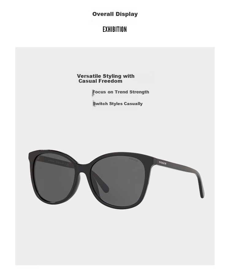 COACH Sunglasses, Modern Trendy Square Full-Frame, 0HC8271U 3