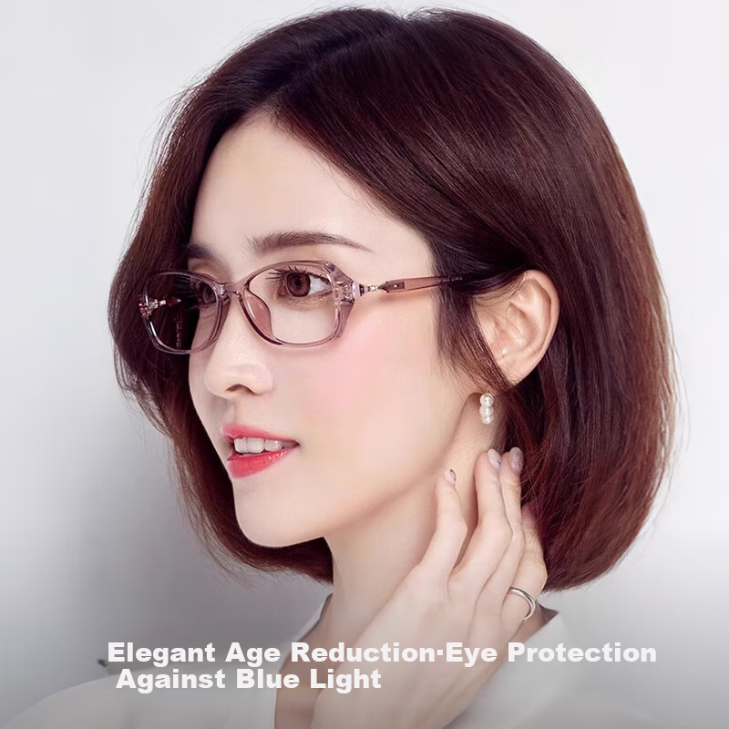 GOGOSOON Ultra-Light High-Definition Reading Glasses for Women, Anti-Blue Light, Fashionable, Youthful-Looking, Comfortable Presbyopic Glasses for Middle-Aged And Elderly, Father's Reading Glasses