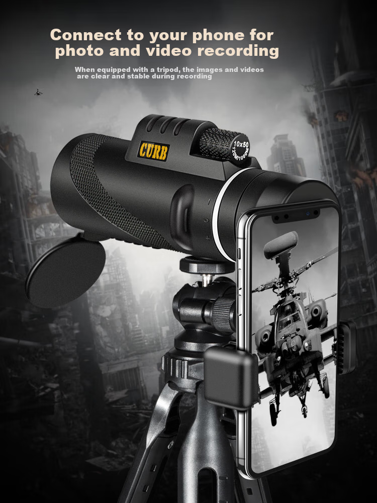 Jiapu High-Power Monocular Telescope HD Non-Military Night Vision 8000m Professional Outdoor Concert Phone-Compatible 16