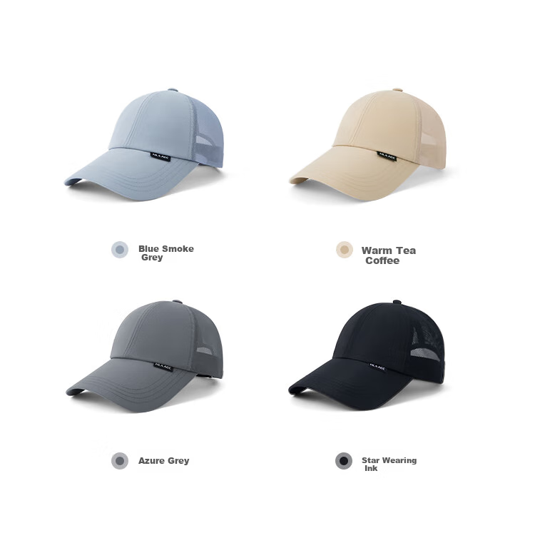 HLA Men's Half Mesh Baseball Cap, Spring And Summer Sun Hat for Women, UV Protection And Shade 2