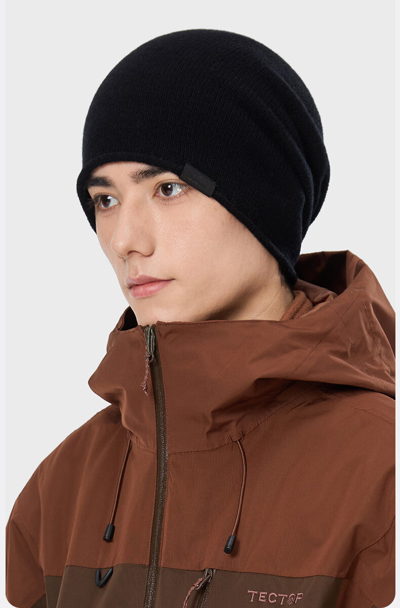 MISSION UV Pure Wool Beanie Autumn Winter Men's Warm Knitted Hat Wool Knit Cap Outdoor Running Head Wrap Cold Weather Slouchy Hat 14