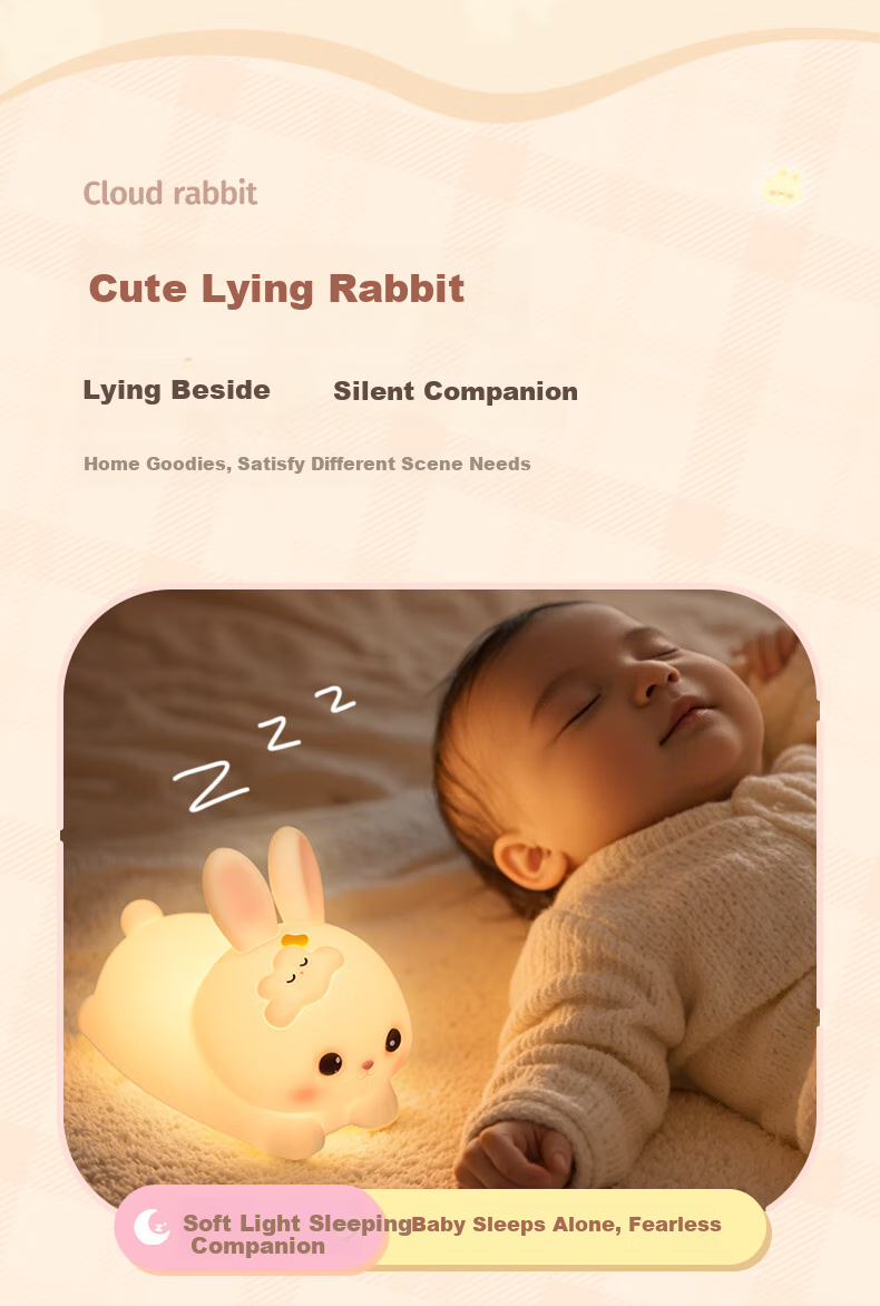 Xifeng Mid-Autumn Festival Gift, Small Night Light for Bedroom Sleep Aid, Birthday Present for Girls And Children, Practical And Aesthetically Pleasing Tap Light 9