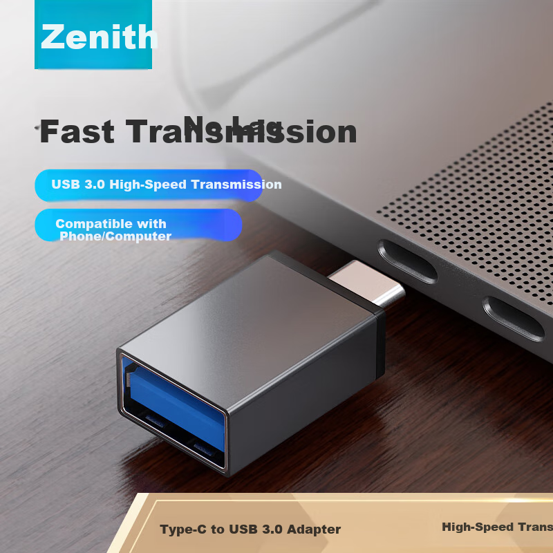 ZHENWEI Type-C Adapter, USB-C Male to USB Female 3.0, Android Phone OTG Data Cable, Phone Tablet to USB Drive Card Reader Keyboard Mouse Connector