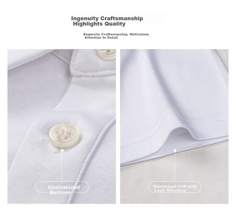 FIRS [100 Liquid Ammonia Pure Cotton] Short-Sleeve Polo Shirt for Men, Summer High-End Wrinkle-Free Collared T-Shirt, Grayish Blue, Size L 7