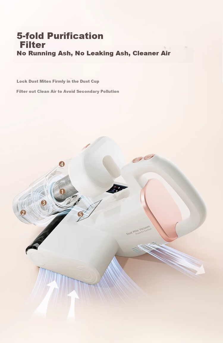 Midea MX7 Sleep Comfort Mite Removal Device [Mother & Baby Grade] Patented Electric Shock Mite Remover 3-in-1 High-Temperature Sterilization Vacuum Cleaner for Bed Home Use 27
