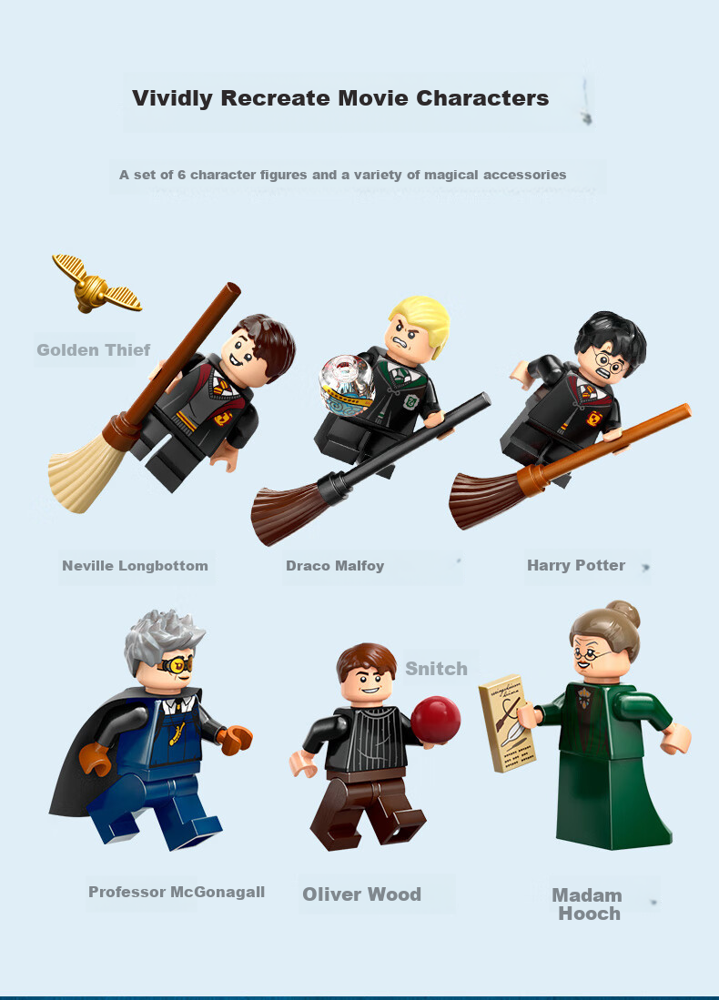 LEGO Harry Potter 76447 Hogwarts Castle Flying Course Building Set, Boys And Girls Children's Toy, Birthday Gift 5