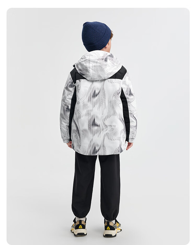 Balabala Boys' Cotton Padded Jacket Two-Piece Set 2025 Autumn Winter Waterproof Windproof Warm Trendy 208425106102 3
