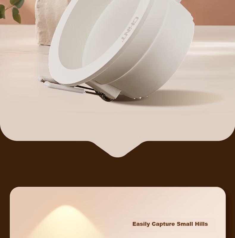 CHNT LED Anti-Glare Recessed Downlight for Living Room Bedroom Corridor 5W Tri-Color Light 75-85mm Cutout 10-Pack 2