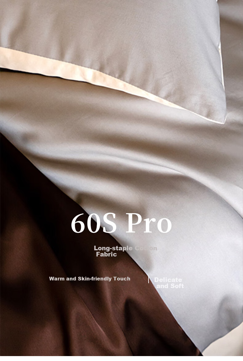 Huangchaojiasi Pure Cotton Four-Piece Bedding Set, 60 Thread Count, 100% Cotton Bedsheet Duvet Cover Set, Duvet Cover 200*230cm, for 1.5/1.8 Meter Bed 4