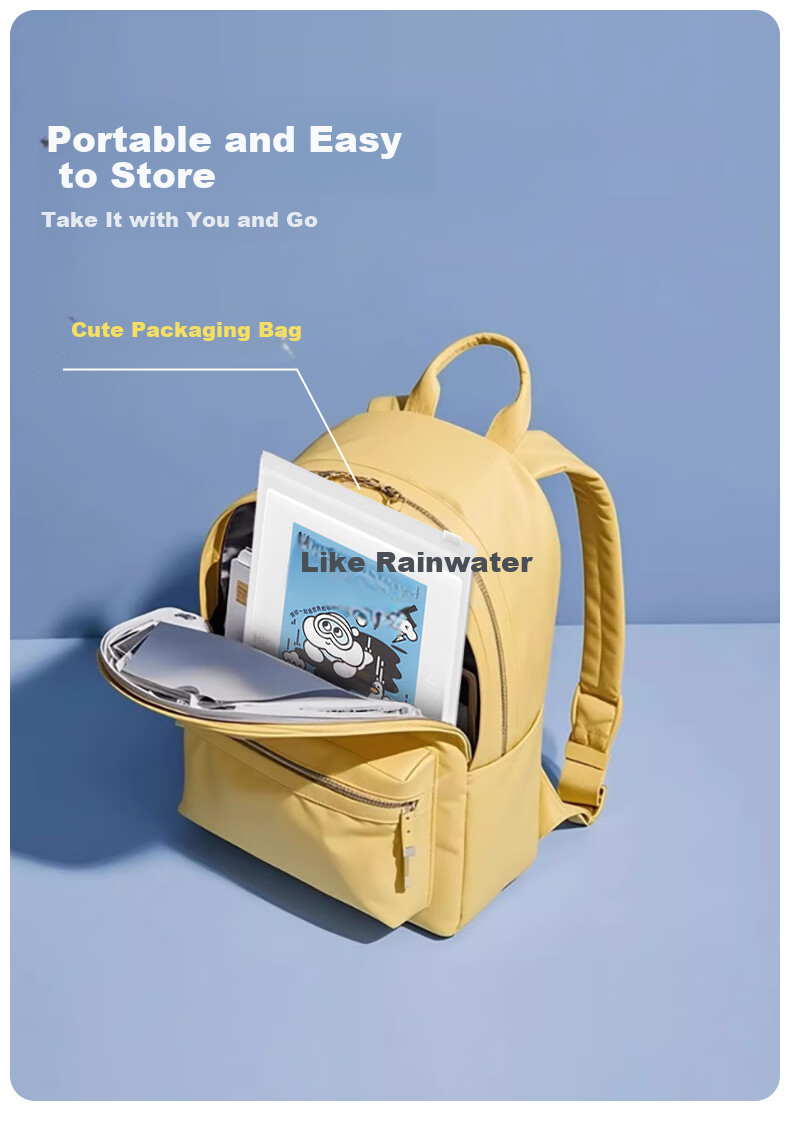 AIKANGNI Disposable Raincoat, Thickened, Portable, Heavy Rain Protection, Long Style for Electric Bikes, Adult Raincoat, High Aesthetic Value, Polka Dot Blue 14