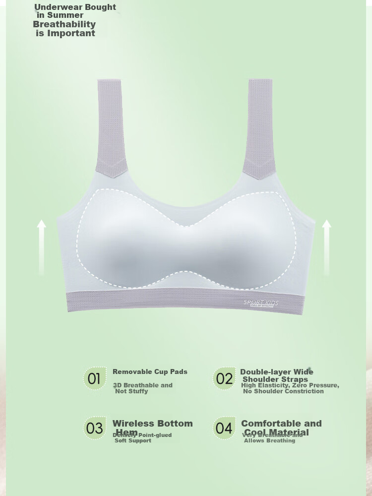 MiiOW Children's Underwear, Girls' Underwear, Puberty Bra, Middle School Students, Elementary School Students, Ages 9-12 Girls' Underwear 4