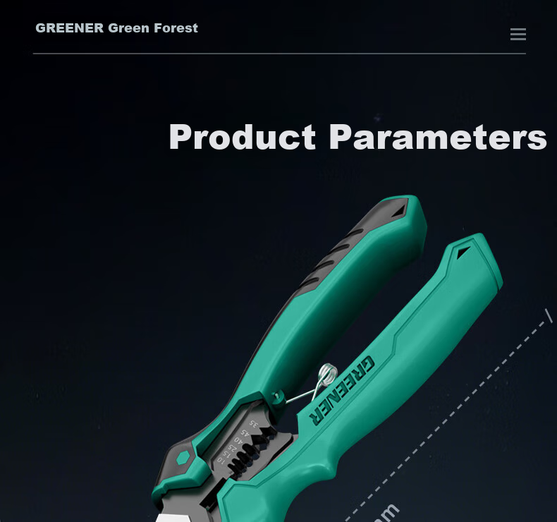 GREENER Pliers, Electrician-Specific, New Industrial-Grade High-Hardness Labor-Saving Tool, Tiger Pliers, Hand Pliers, Multi-Functional Pliers 20