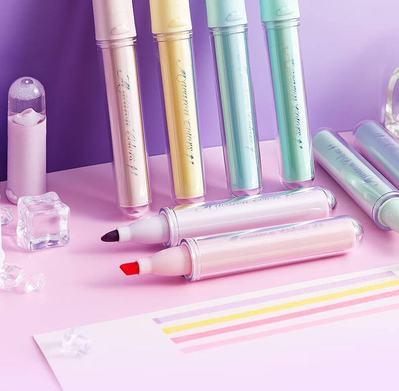 M&G Stackable Color Highlighter Pen Student Marker 4 Colors APMV09F2 Watercolor Pen Gift 2