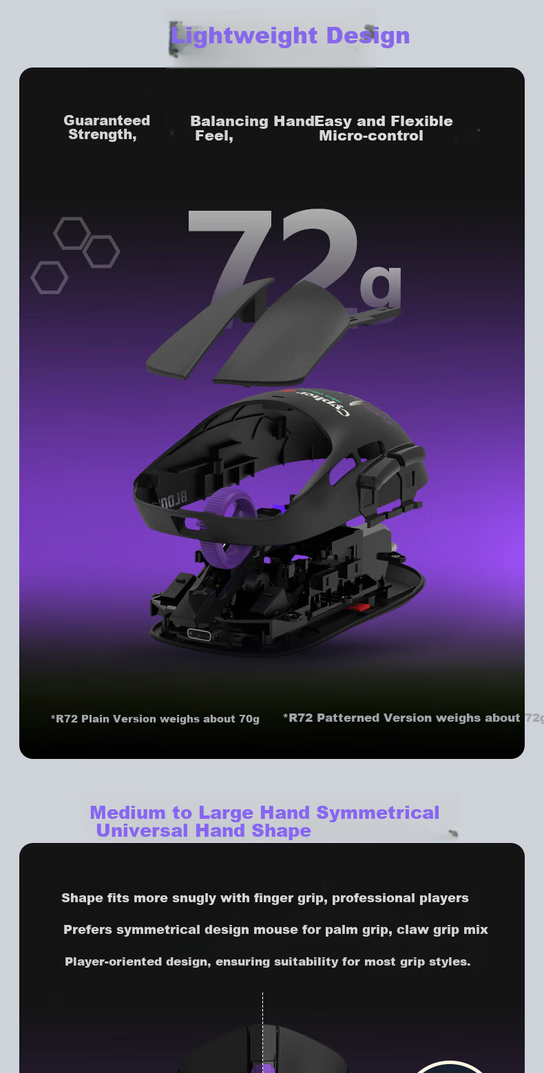 A4TECH Wild Tribe R72ProDuo Wireless USB Gaming Mouse, Blood Hand Phantom Delta PUBG CS Rechargeable Base, Lightweight 3395 E-Sports Phantom Hacker 12