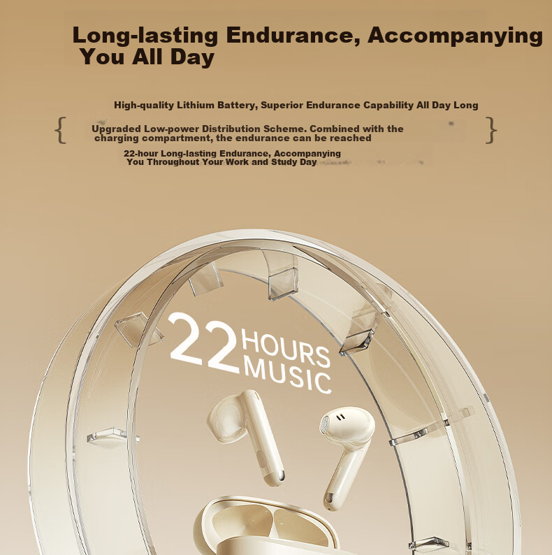 HP H10J True Wireless Bluetooth 5.4 ENC Calling Noise Reduction Semi In-Ear Compact Music Earphones Compatible with Apple And Android Phones for Gaming, Entertainment, And Office Use Lake Blue 21