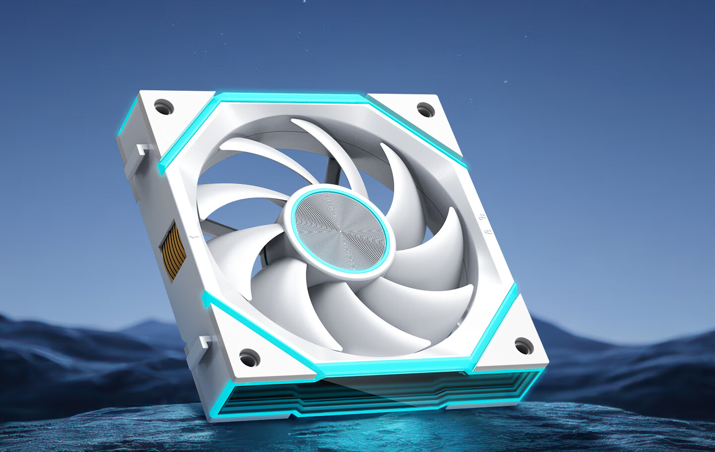 JEYI PC Case Building Block Fan ARGB Motherboard Sync PWM Temperature Control Noise Reduction Anti-Vibration Feet Infinite Lighting Effects Silent Cooling Computer Case Cooler 8