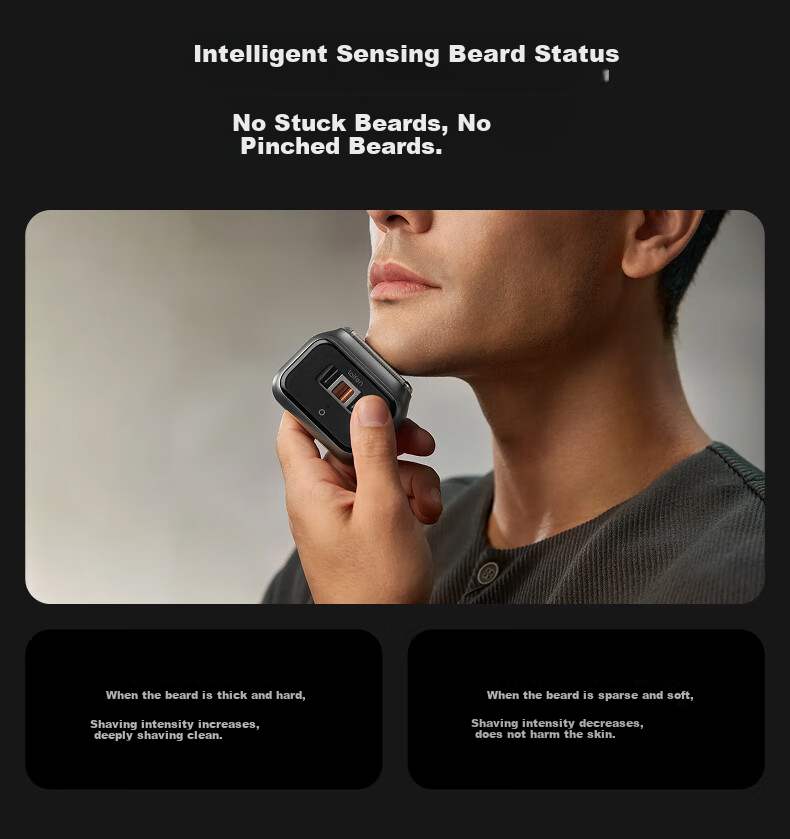 LAIFEN Electric Shaver P3 Pro Reciprocating Portable Razor Customizable Silver Birthday Valentine's Day Gift for Boyfriend 14