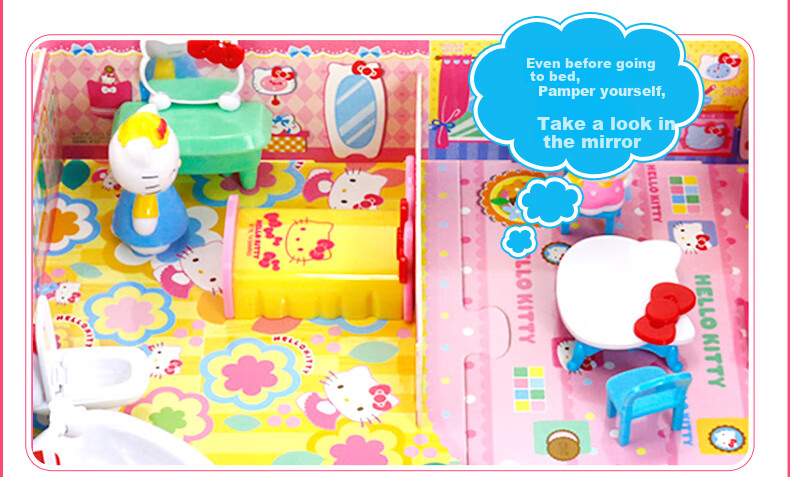 Qiji Hello Kitty Toy Kitchen Playset for Girls, Pretend Play, Children's Christmas Gift 11