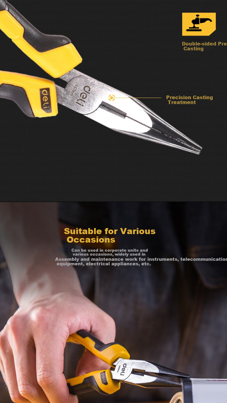 DELIGONGJU Needle-Nose Pliers 6 DL2106 (New And Old Versions Shipped Randomly) 5