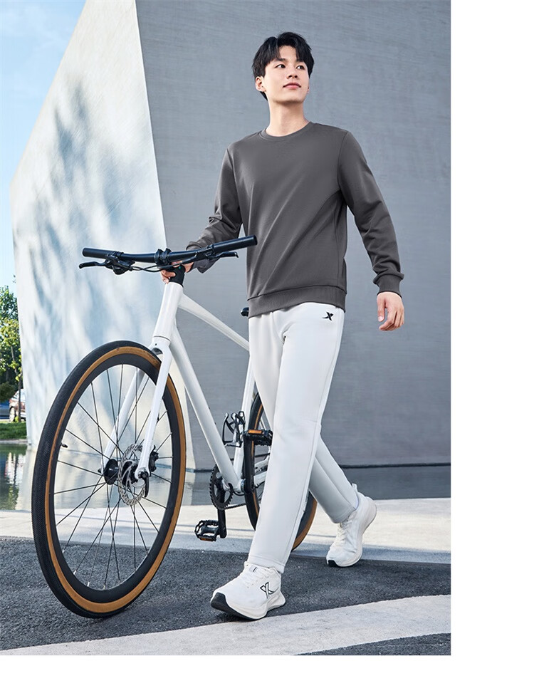 Xtep Men's Sports Hoodie Fashionable Versatile Outdoor Pullover Trendy Student Sweatshirt 9