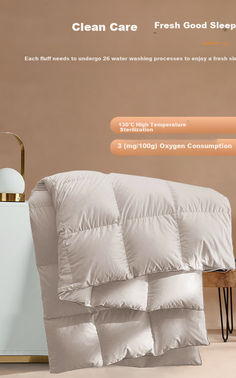 FUANNA down Comforter, 50% White Goose Down, Winter Double Thick Duvet Insert, 1400g Filling, 203×229cm Starry Sky 5
